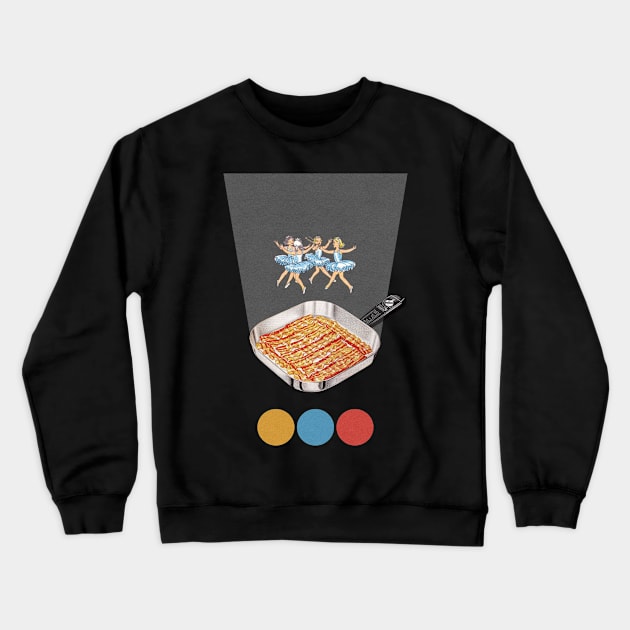 Bacon Crewneck Sweatshirt by LennyCollageArt